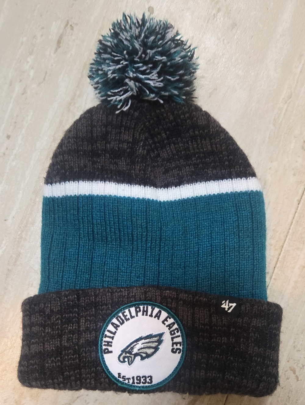 47 Brand Philadelphia Eagles Unisex Pom Pom Beanie